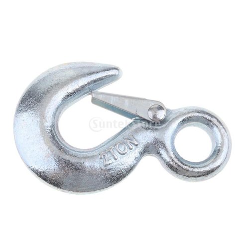 Ss Silver Safety Latch for with Eye, Chrome Finish