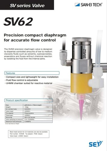 San-Ei Tech PTFE Lined Diaphragm Valve