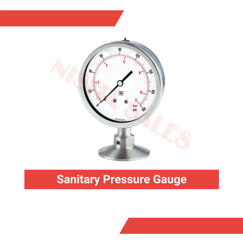 2.5 inch / 63 mm Sanitary Seal Diaphragm Gauge, For Process Industries