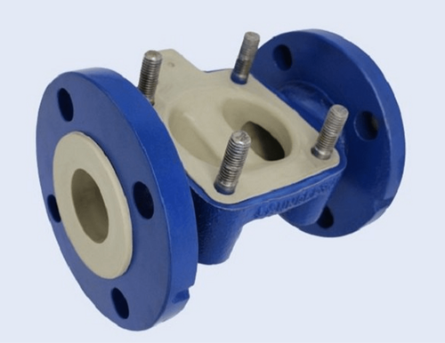 Sg Iron And Polypropylene Flanges Saunders PP Lined Diaphragm Valves, Size: 8inch