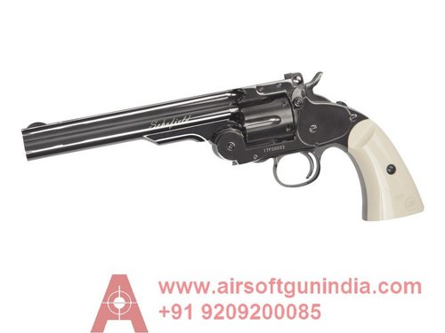 Schofield Revolver 6 Inch Steel Gray Co2 4.5Mm Bb By Airsoft Gun India