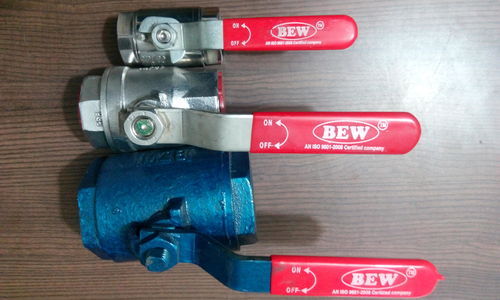 BEW Flanged End Screw Ball Valve, For Industrial, Size: 8mm To 100mm
