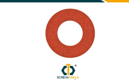 Standard Screw Wala Round Red Fiber Washer From Ahmedbad, Dimension/Size: 3 X 8, Thickness: .8 MM And Above
