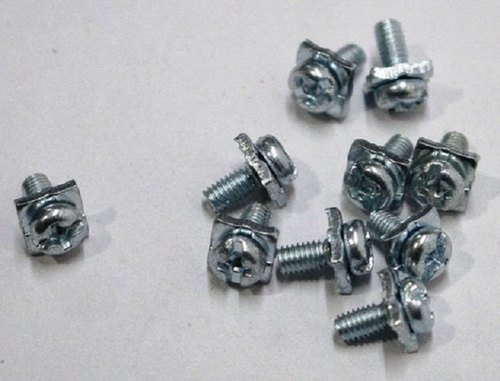 Carbon Steel Polished Self Lifting Washer Screw, For Hardware Fitting