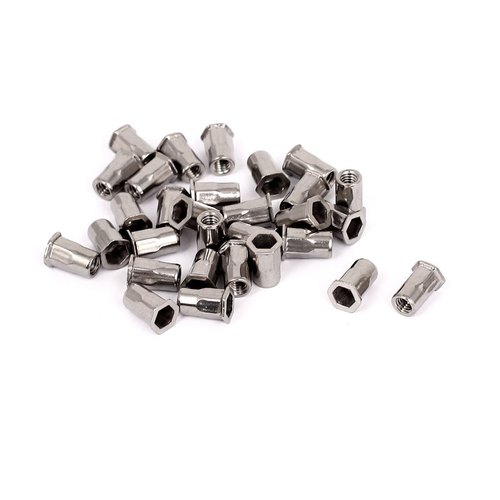 Semi Hex Rivet Nut Reduced Head, Size: M-3 To M-12