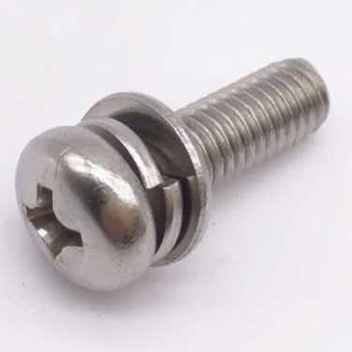 Round Electroplated Sems Screw