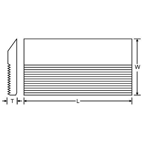 Serrated Blade, for Industrial