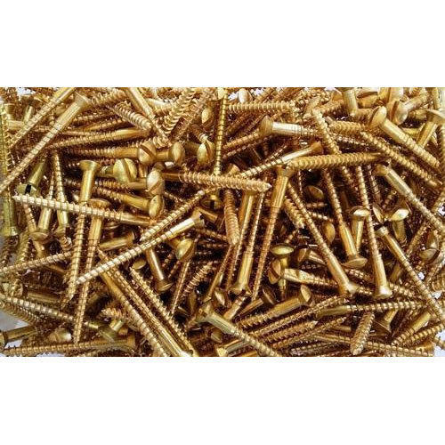 Invento Round Brass Shaved Head Screws, Packaging Type: Plastic Bag, Size: 3mm-10mm (dia)
