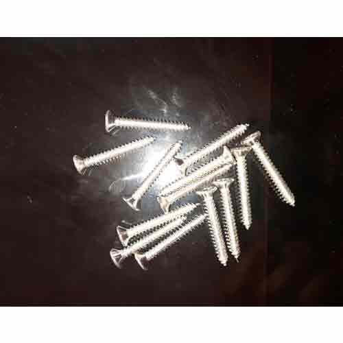 Mild Steel Full Thread Sheet Metal Screws, Polished