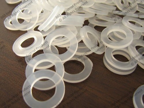 Round Food Grade Silicone Rubber Washers, For Foods & Beverage Industries