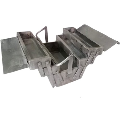 Stainless Steel Silver SS Tool Box, For Automobile Industry