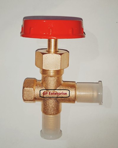 Nitric Finish Brass Single Gauge Manifold Valve, Size: 1/4*1/4