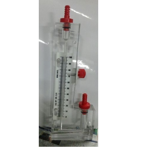 Single Limb Acrylic Manometer, 100 mm to 300 mm W.G