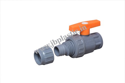 Grey PPCP Single Union Female MTA Type Ball Valve, For Mini Sprinkler Systems, Size: 32MM