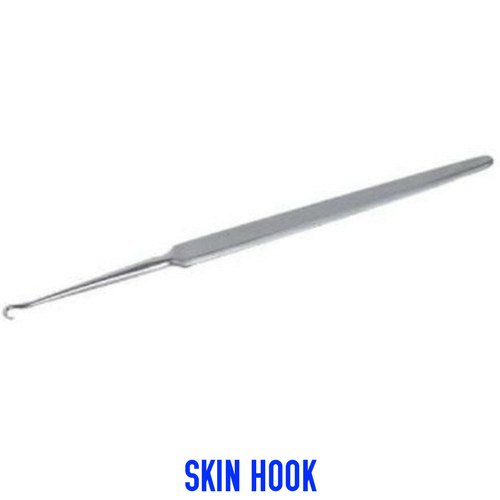 Retractors Surgical Equipments Skin Hook, For Hospital, Length: 7 Inch