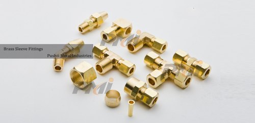 Brass Sleeve Fittings for Chemical Fertilizer Pipe, Size: 3/4 inch