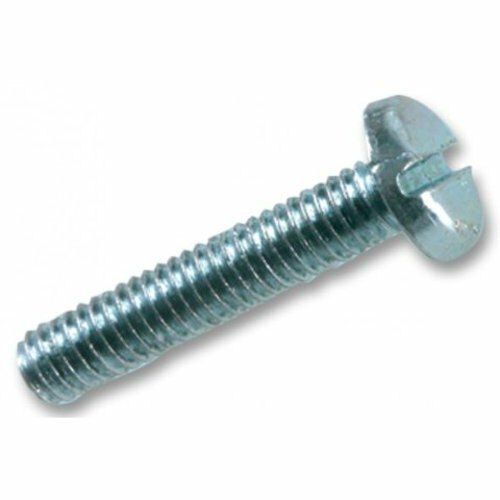 Round Mild Steel Slotted Pan Head Machine Screw, For Industrial