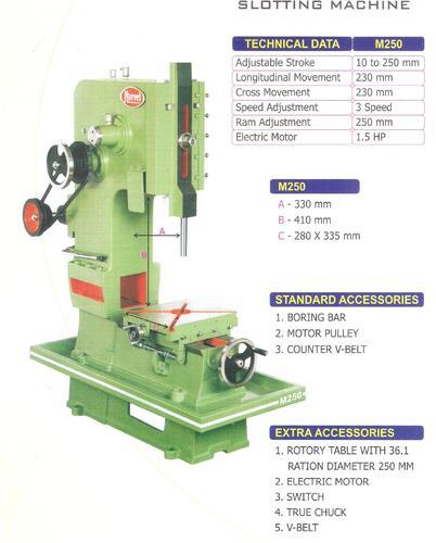 Slotting Machine For Key Way