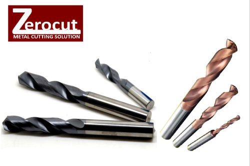 Zerocut Straight Shank Solid Carbide Drill, For Cutting