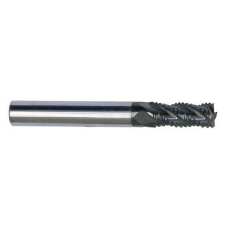 RUHI Titanium Nitride Solid Carbide Roughing End Mill, Diameter Range: 6mm To 16mm, Number Of Flutes: 4