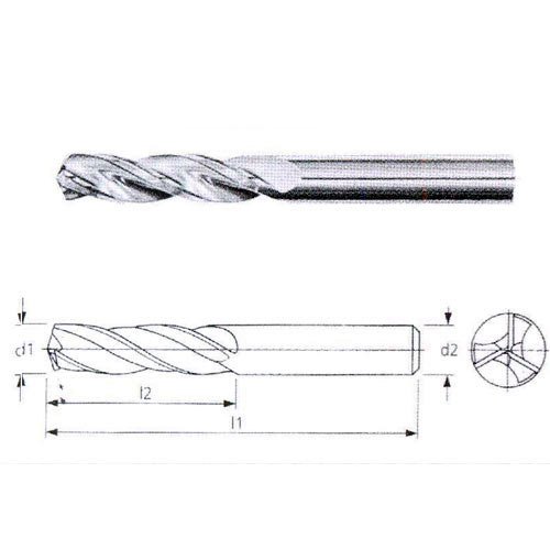 Zerocut Straight Shank Solid Carbide step drill