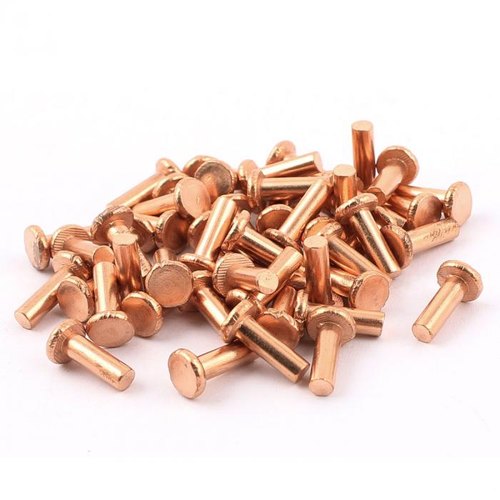 Round, Flat Copper Contact Rivet, Size: 2 Mm To 12 Mm (diameter)