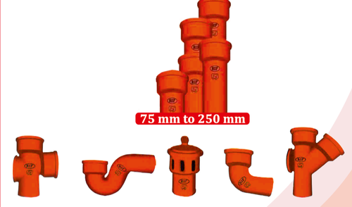 Rif, Skf Cast Iron Soil Pipe, Centrifugal, Pipe Is 3989, Is 15902, For Sewage Sytems, Size: 3 Inch