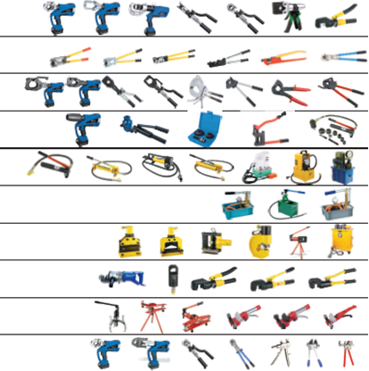 Hydraulic, Battery and Pneumatic Crimping Tools