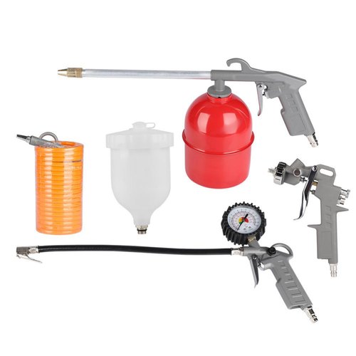 Stainless Steel Silver Spray Paint Air Blow Gun, 7 - 8 (cfm), Nozzle Size: 0.3 mm