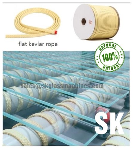 Square High Temperature Glass Kevlar Rope For Glass Tempering Furnace