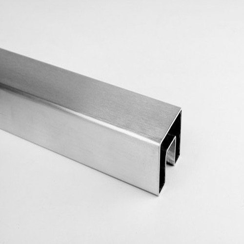 Stainless Steel Square Slotted Pipe, Steel Grade: 304 Grade
