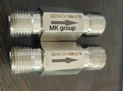 High Pressure Water SS 304 Flow Control Valve 15mm, For Industrial