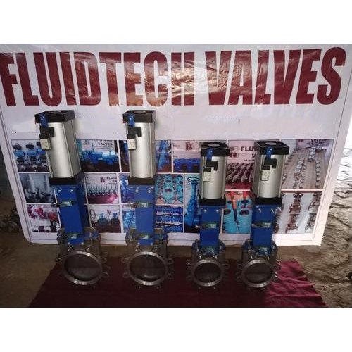 SS 304 Pneumatic Cylinder Knife Gate Valve