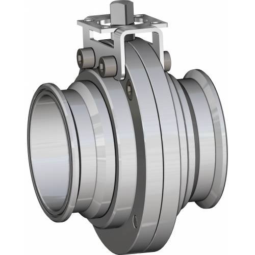 SS 316L Butterfly Valve With Clamp Connection - OMAL : Italy
