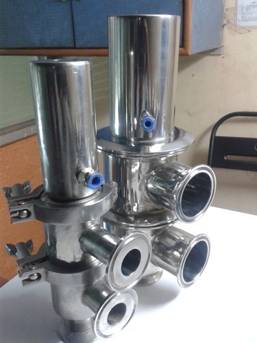 Polished Stainless Steel SS Flow Divert Valve