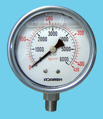 2 inch / 50 mm Liquid Filled Pressure Gauges, For Process Industries