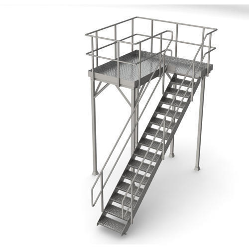 Stainless Steel Fabricated Platform, Load Capacity: 250-500 kg