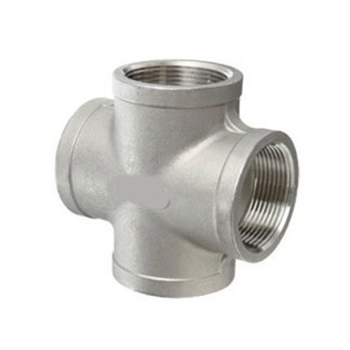 Stainless Steel Forged Cross Tee, For Gas Pipe, Size: 1/2 inch