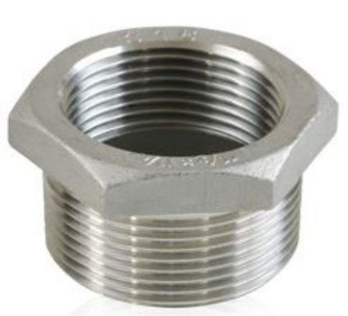 Male Silver SS Hex Bush, Size/Diameter: 1 inch, Material Grade: SS304