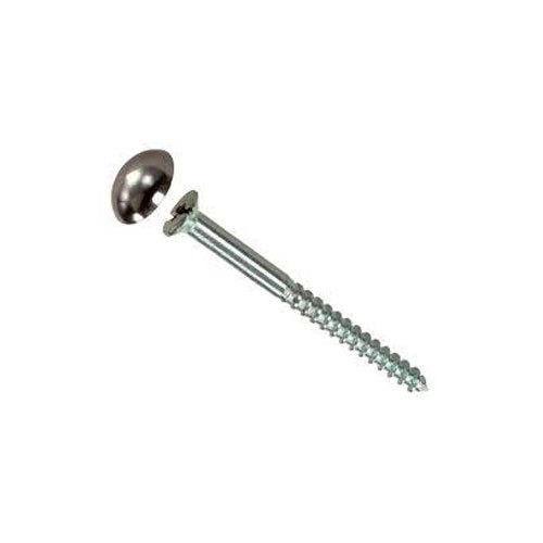 Silver Round SS Mirror Screw, Size: 1-3 Inch