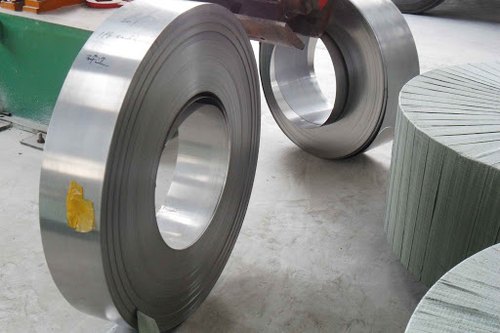 Coil Form Silver SS STRIPS, For COMPONENTS, Thickness: 0.03mm To 3mm