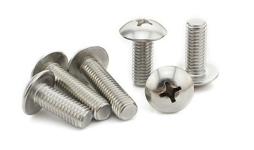 Round Polished SS Truss Head Machine Screw, For Hardware Fitting, Size: 2 Inch