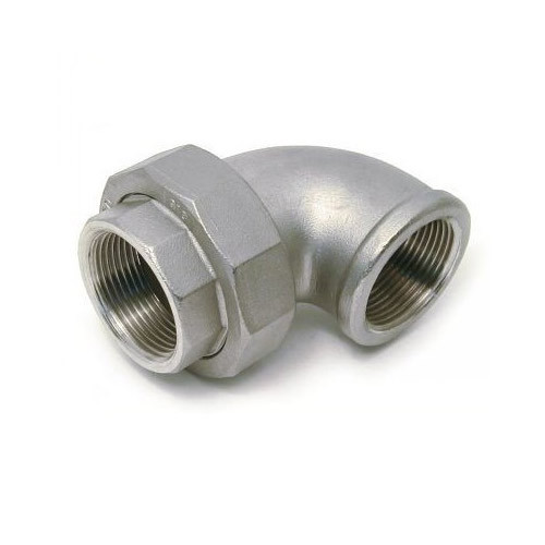 Stainless Steel SS Union Elbow, for Drinking Water Pipe, Size: 1/2 - 3 inch