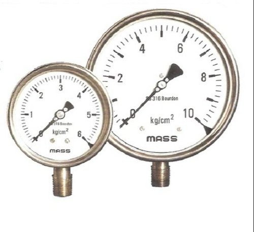 Analog 1 % Of Full Scale SS Weather Proof Pressure Gauges
