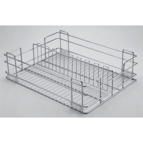 SS Partition Basket for Kitchen, Size/Dimension: 4x17x20 Inch