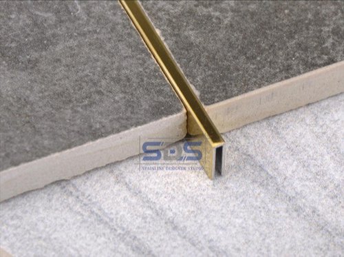 Stainless Steel SS304 Inlay U Shape Profile, For Floors