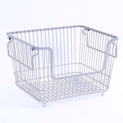 Mild Steel Smooth Stacking Wire Baskets, Rectangular