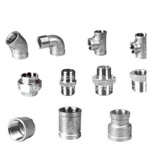Polished Stainless Steel BSP Threaded Fittings For Chemical Fertilizer Pipe, Packaging Type: Box