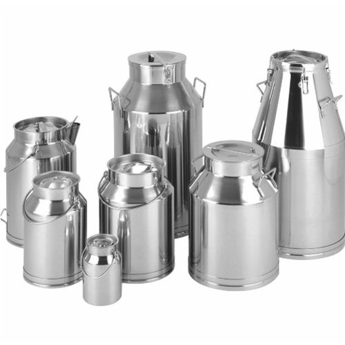 Silver Stainless Steel Can