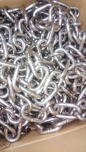 Grey Stainless Steel Chain, For Oil & Gas, Industrial, For Construction